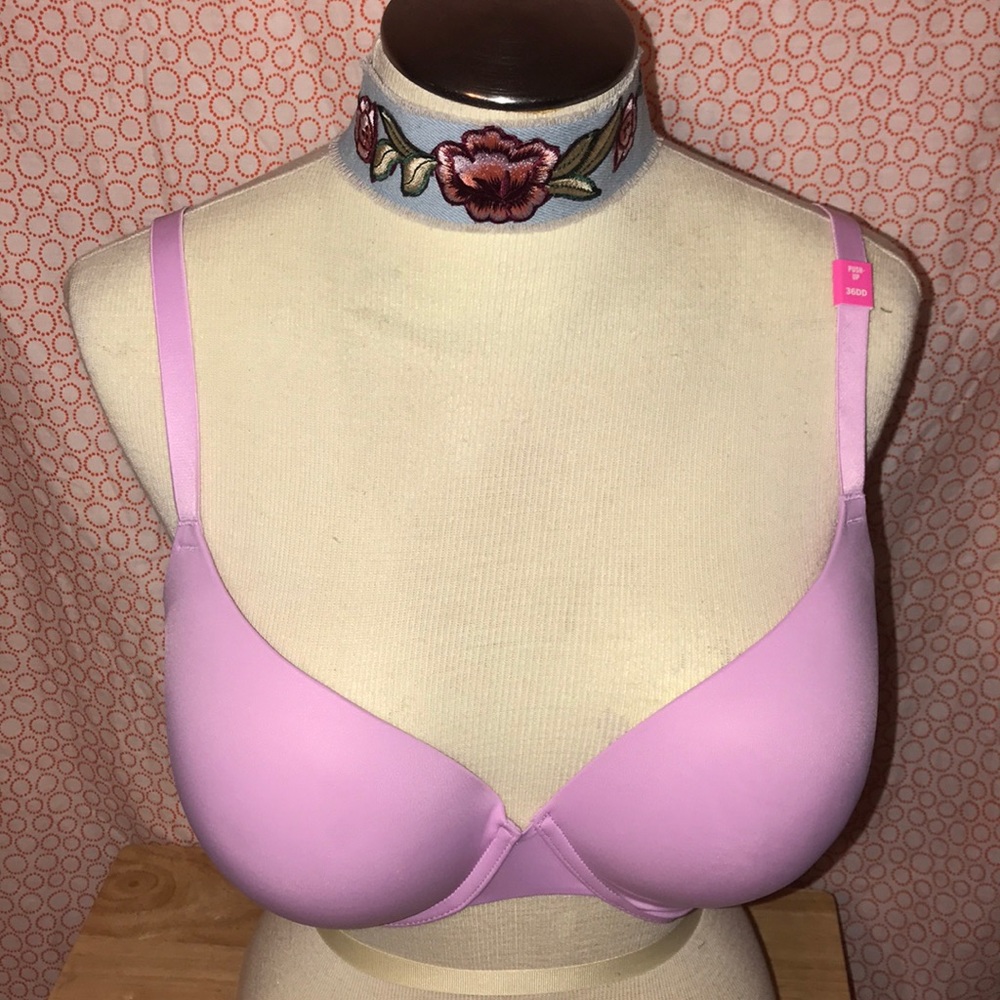 Pink push-up bra
